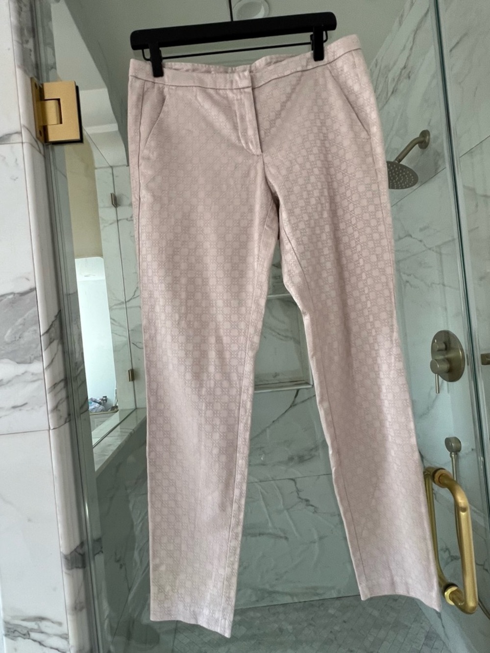 United Colors Of Benetton Pale Patterned Straight-Leg Pants beige